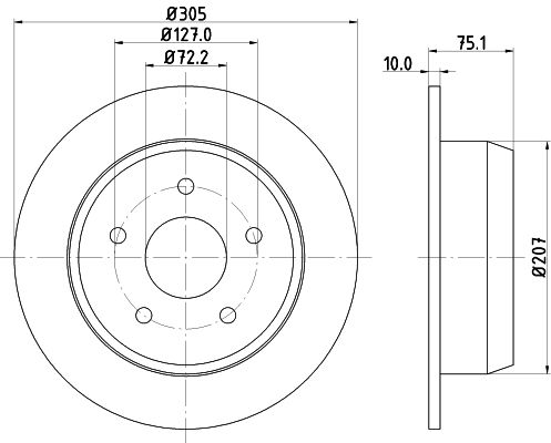 MINTEX Тормозной диск MDC1489