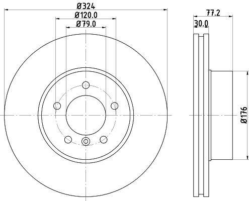 MINTEX Тормозной диск MDC1659