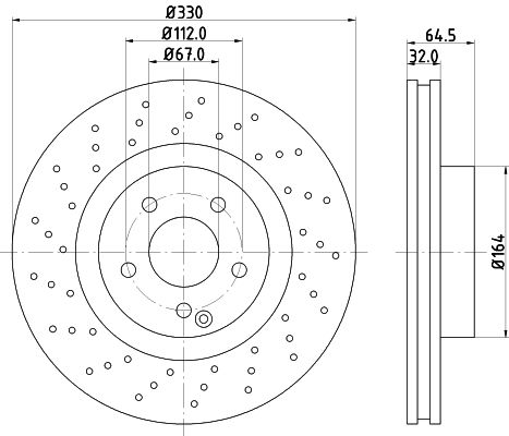 MINTEX Тормозной диск MDC1671