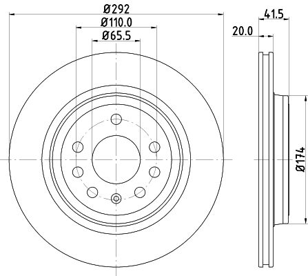 MINTEX Тормозной диск MDC1675