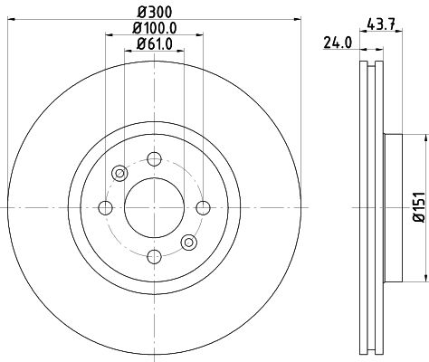 MINTEX Тормозной диск MDC1693