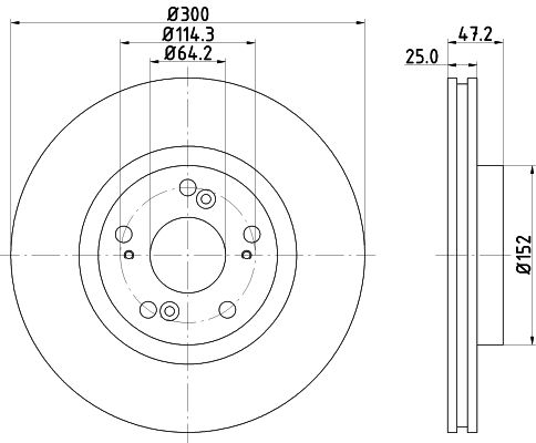 MINTEX Тормозной диск MDC1701