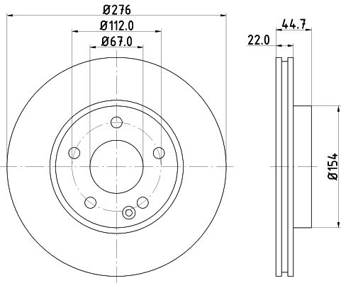 MINTEX Тормозной диск MDC1752