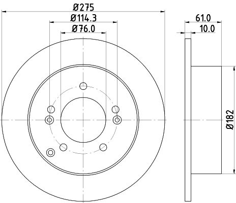 MINTEX Тормозной диск MDC2108