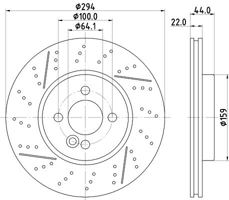 MINTEX Тормозной диск MDC2235