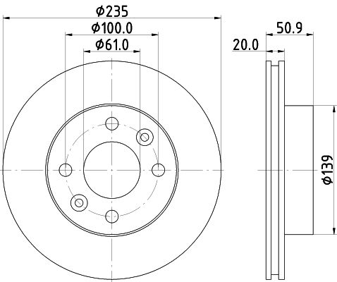 MINTEX Тормозной диск MDC2325