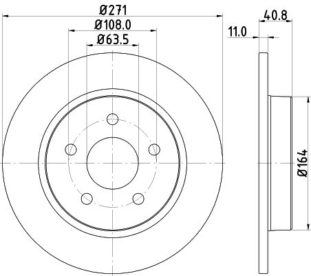 MINTEX Тормозной диск MDC2358
