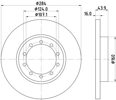 MINTEX Тормозной диск MDC2386