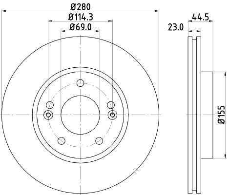 MINTEX Тормозной диск MDC2392