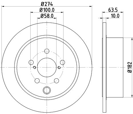 MINTEX Тормозной диск MDC2568