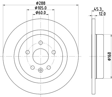 MINTEX Тормозной диск MDC2688