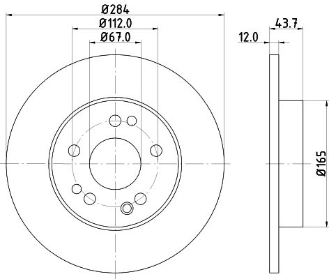 MINTEX Тормозной диск MDC362