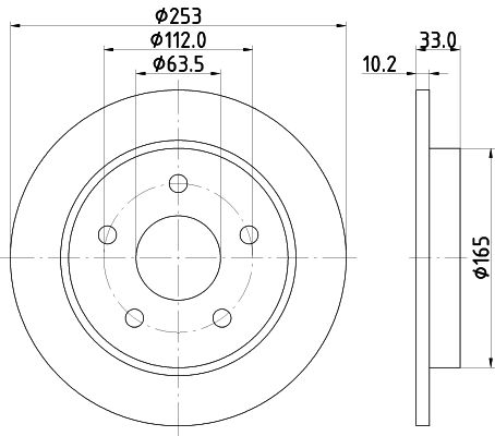 MINTEX Тормозной диск MDC410