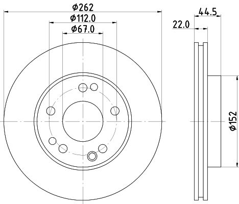 MINTEX Тормозной диск MDC495