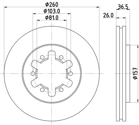 MINTEX Piduriketas MDC689