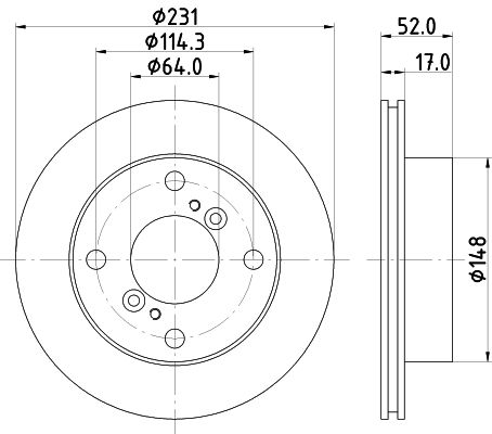 MINTEX Тормозной диск MDC714