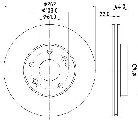 MINTEX Тормозной диск MDC763