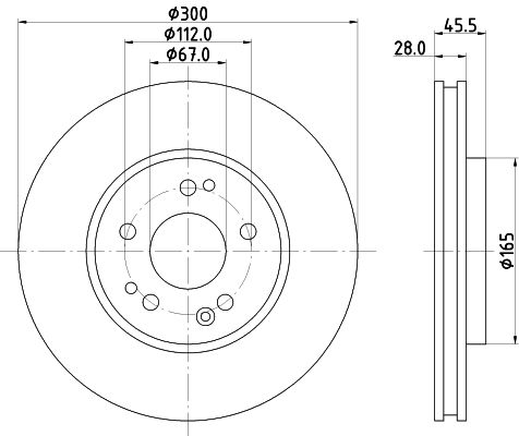 MINTEX Тормозной диск MDC765