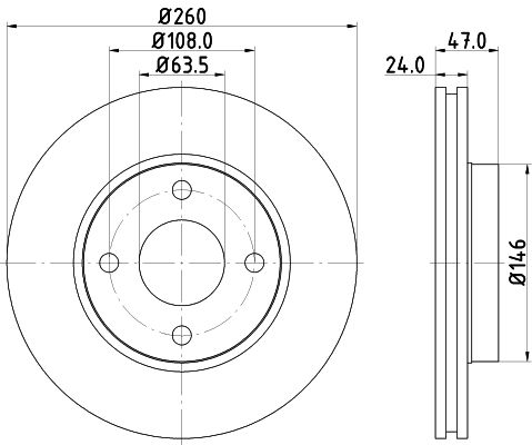 MINTEX Тормозной диск MDC773