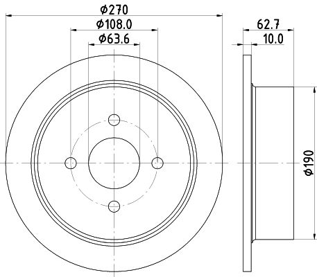 MINTEX Тормозной диск MDC790