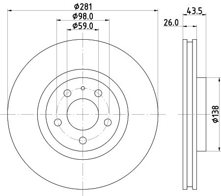 MINTEX Тормозной диск MDC810