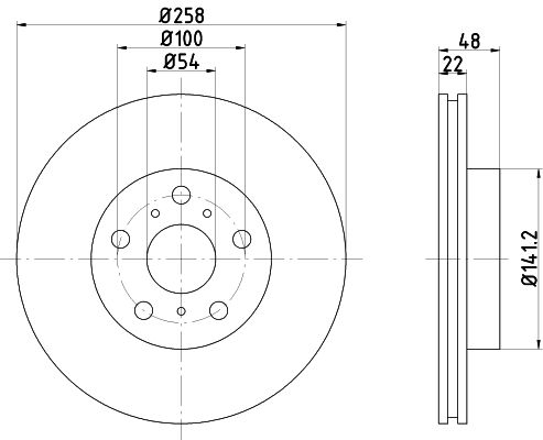 MINTEX Тормозной диск MDC881