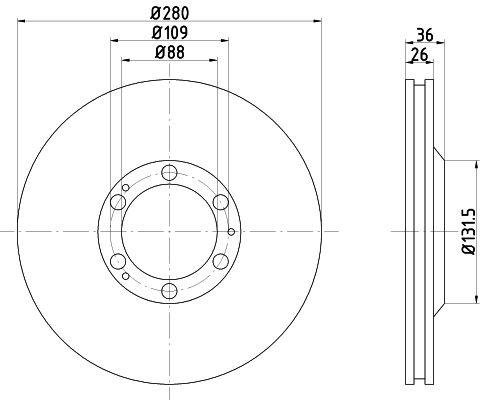 MINTEX Тормозной диск MDC988