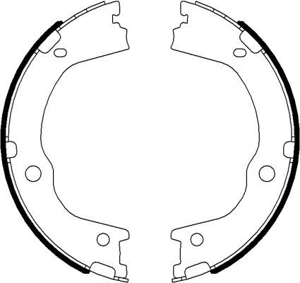 MINTEX Piduriklotside komplekt,seisupidur MFR669