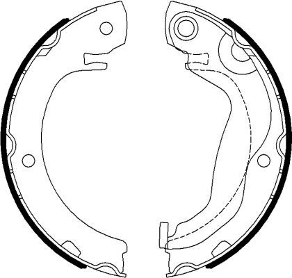 MINTEX Piduriklotside komplekt,seisupidur MFR694