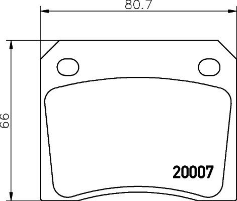 MINTEX Комплект тормозных колодок, дисковый тормоз MGB521