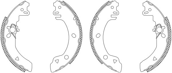 MINTEX Piduriklotside komplekt MSK062