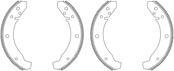 MINTEX Piduriklotside komplekt MSK281