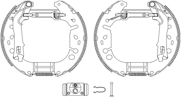 MINTEX Piduriklotside komplekt MSP297