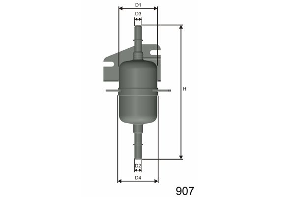 MISFAT Топливный фильтр E105