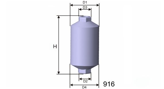 MISFAT Топливный фильтр E502