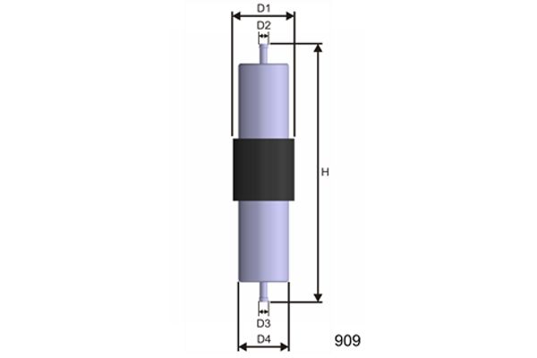 MISFAT Топливный фильтр E569