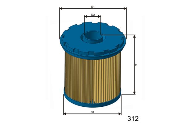 MISFAT Топливный фильтр F117