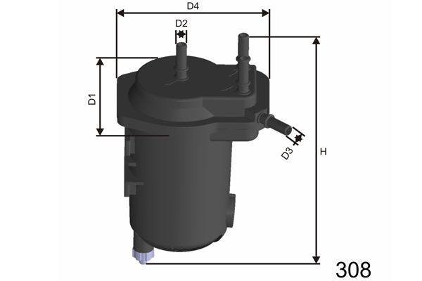 MISFAT Kütusefilter F122