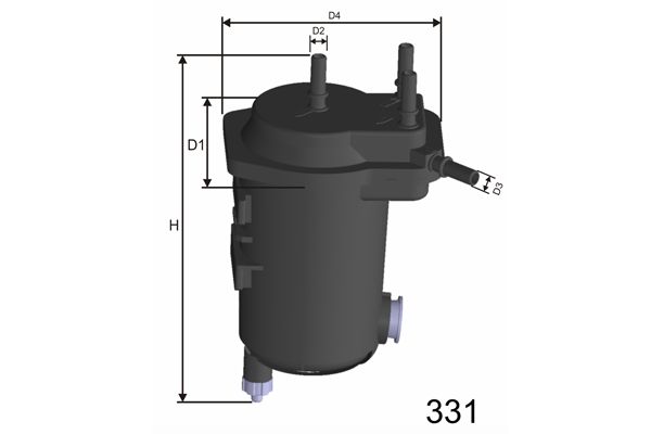 MISFAT Топливный фильтр F123A