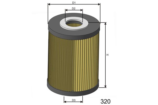 MISFAT Масляный фильтр L028