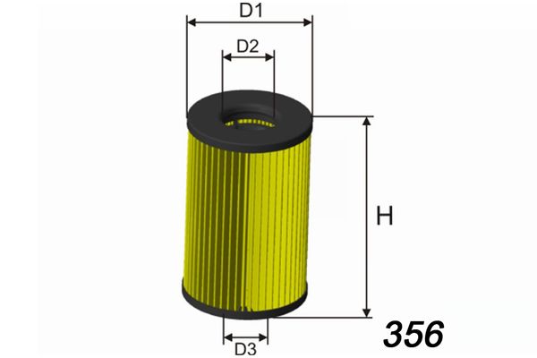 MISFAT Масляный фильтр L125