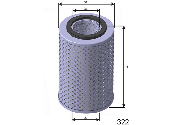 MISFAT Масляный фильтр LM557