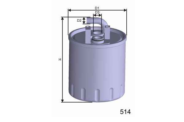 MISFAT Топливный фильтр M416