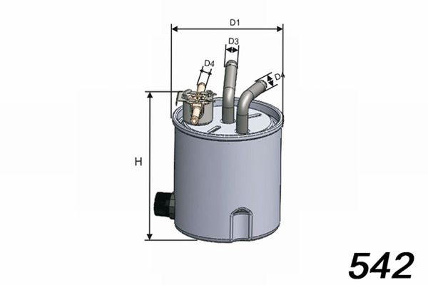 MISFAT Топливный фильтр M557