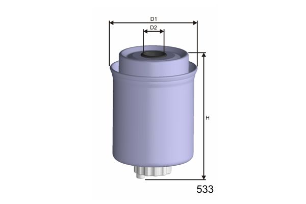 MISFAT Топливный фильтр M623