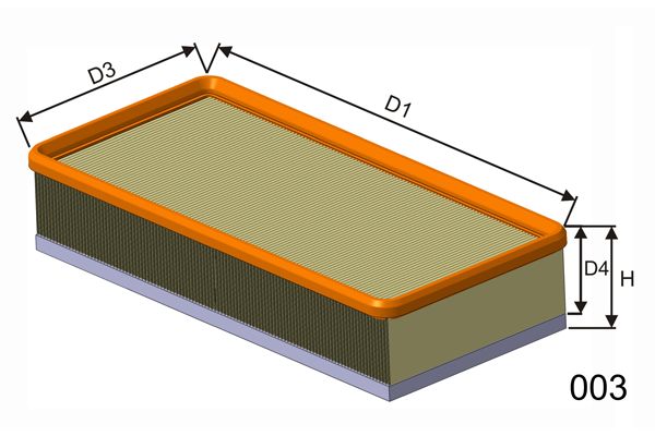 MISFAT Õhufilter P003A