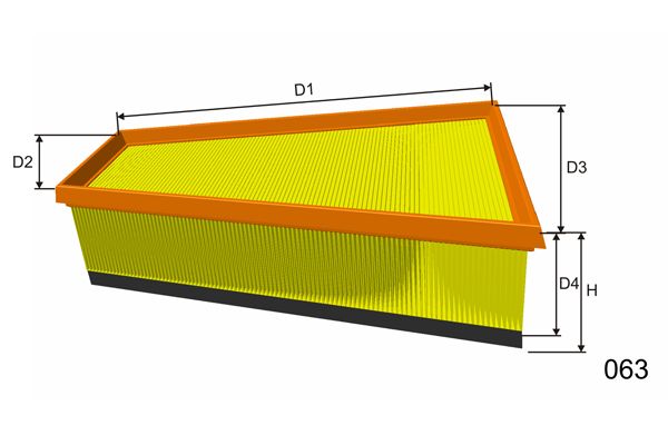 MISFAT Õhufilter P411A