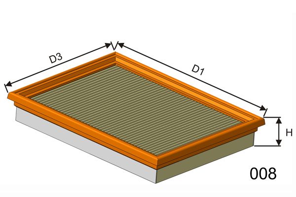 MISFAT Õhufilter P416