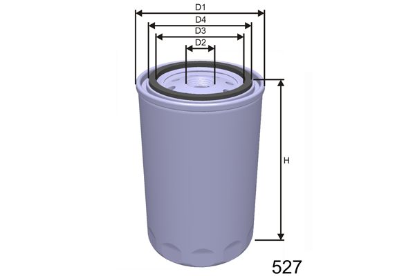 MISFAT Масляный фильтр Z152B