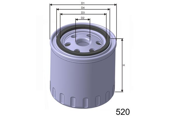 MISFAT Масляный фильтр Z600